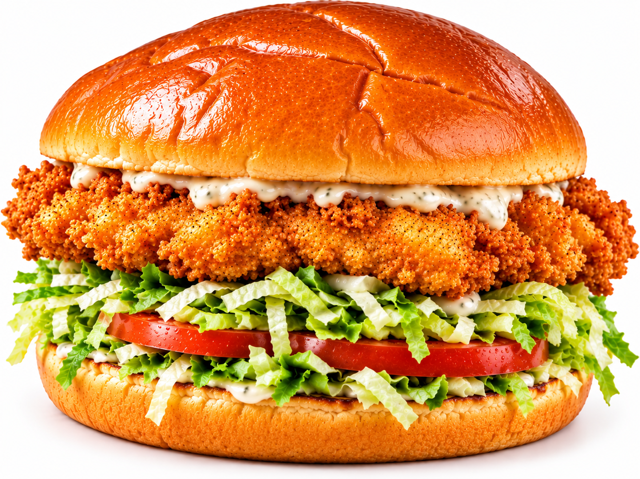 Crispy Chicken Burger.