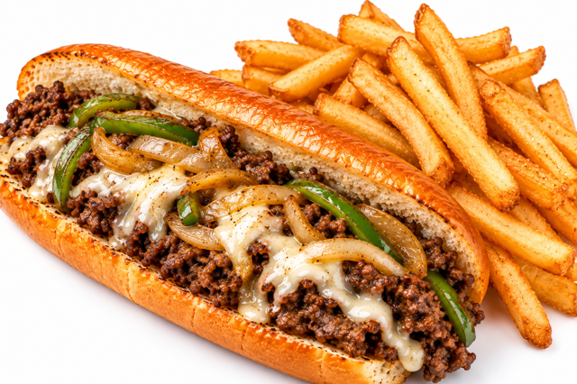 Philly Steak + Medium Fries.