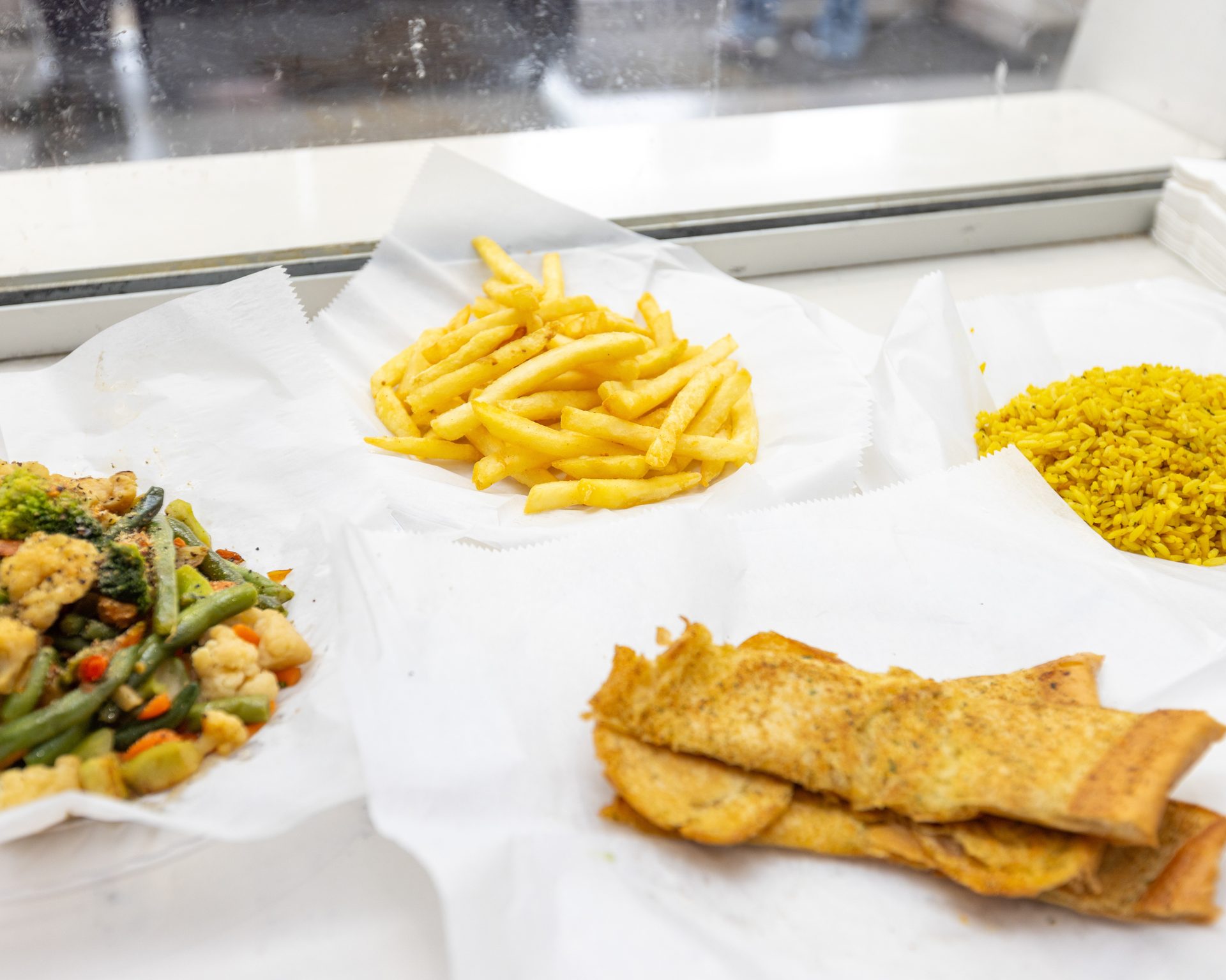 Wings and fries