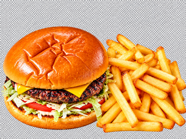 Cheeseburger+Medium Fries.