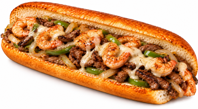 Shrimp+Steak Sub.