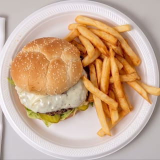 Burger + 5pcs Wings Combo